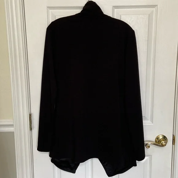 *White House Black Market Open Front Flyaway Cardigan Jacket w/Thumbhole Sleeves - Picture 3 of 11